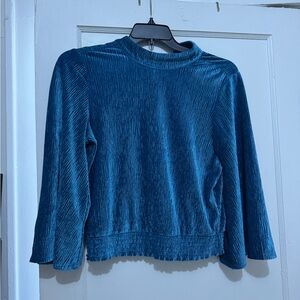 Blue Velvet Women's Top